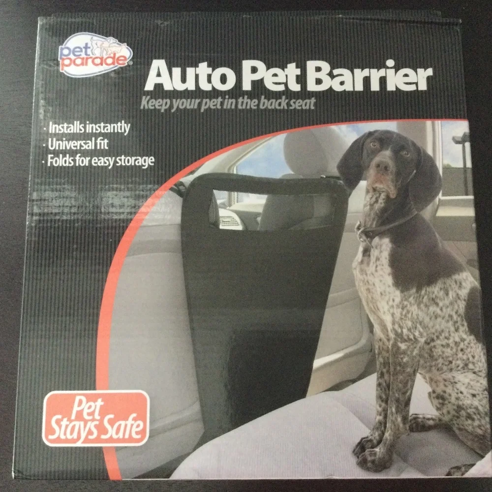 BRAND NEW FACTORY PACK, PET STAYS SAFE PET PARADE AUTO PET BARRIER UNIVERSAL